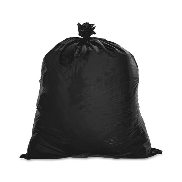 Genuine Joe Genuine Joe Can Liners, 7-10 Gal, 0.6 mil, 24inx23in, BK, 500PK GJO02147 - main